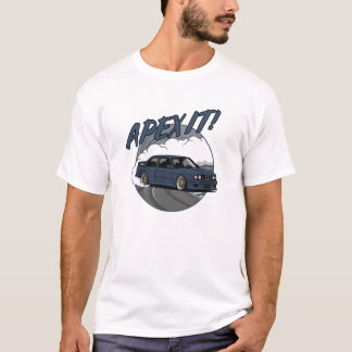 Retro BMW E30 M3 Drifting T-Shirt – "Apex It!"