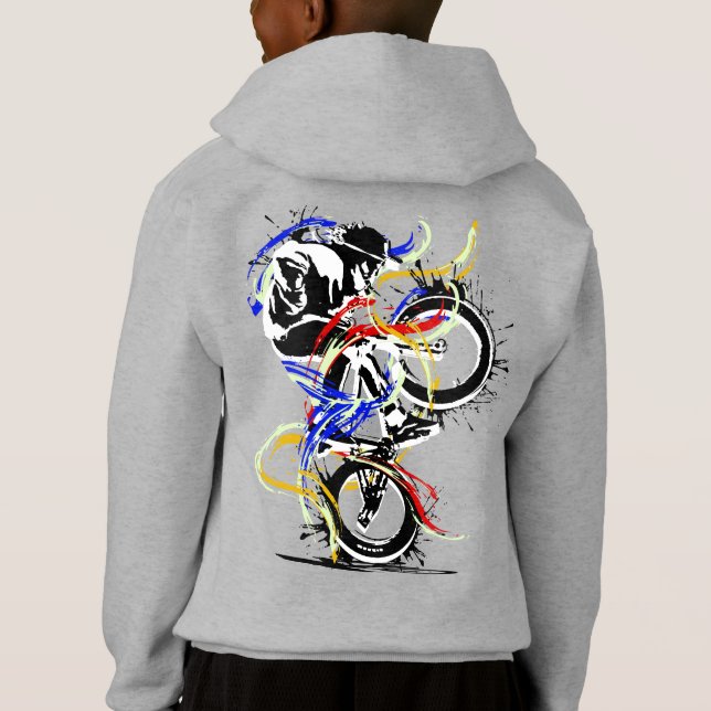 Retro Bmx Bike - Bmx Bicycle Hoodie - Bmx Apparel T Shirt (Baksida)