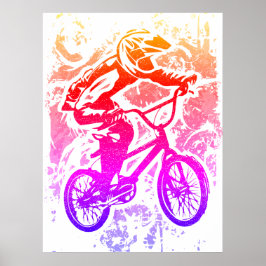 Retro Bmx Poster - Vintage Bmx Bike Poster Skriv u