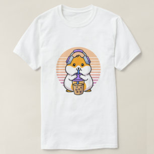 Retro Boba och KPop Shirt Kawaii Hamster K-Pop Mer T Shirt