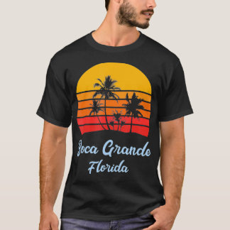 Retro Boca Grande Florida Summer Vacation Gift T Shirt