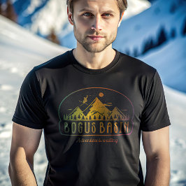 Retro Bogus Basin Ski Äventyr väntar T Shirt