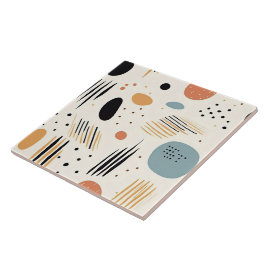 Retro Boho Abstrakt Modern samling Kakelplatta