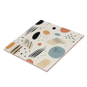 Retro Boho Abstrakt Modern samling Kakelplatta