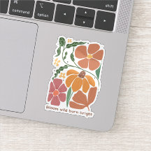 Retro Boho Blommig Inspirationscitat