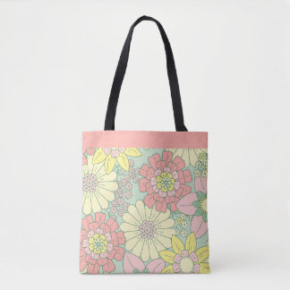 Retro Boho Blommig Trädgård Stor skrivbordsmatta T Tygkasse