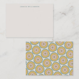 Retro Boho Blommigt Pastel Anpassningsbar Gift-höl Anteckningskort