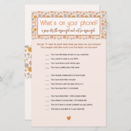 Retro Boho-Blommigt Whon Your Mobil Game