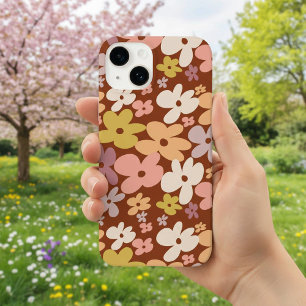 Retro Boho Blommkraftsmönster