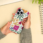 Retro Boho Colorful Blommigt Enkel Chic Monogram<br><div class="desc">Retro Boho Colorful Blommigt Enkel Chic Monogram Fodral-Mate iPhone 14 Pro Max Fodral. Perfekt som en anpassningsbar gåva till en flicka,  dotter,  vän eller officemat.</div>