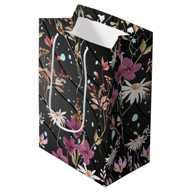 Retro Boho Elegant Wildblommor (Framsidan Vinklad)