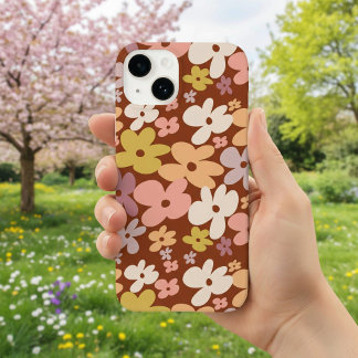 Retro Boho Flower Power Pattern
