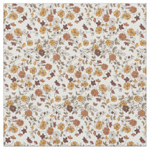 Retro Boho Flowers Mediterranean Mönster