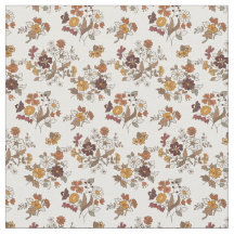 Retro Boho Flowers Mediterranean Mönster