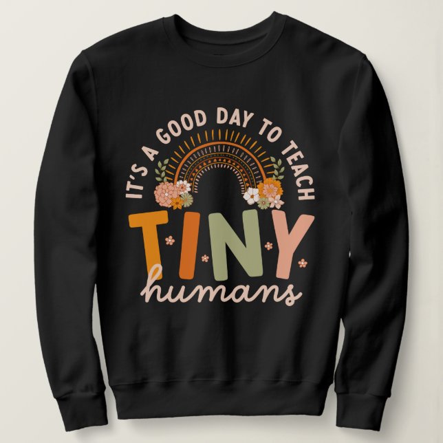 Retro Boho Förskollärarcitat T Shirt (Design framsida)