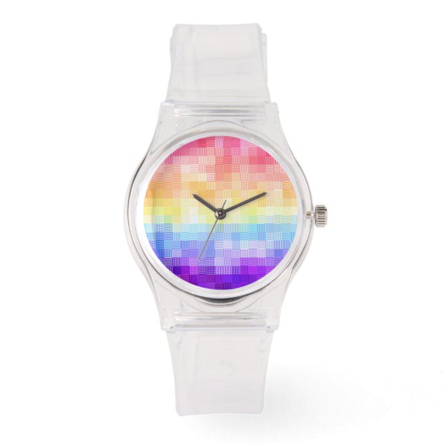 Retro Boho Funky Quirky Xenogender Play Pride Armbandsur (Framsida)
