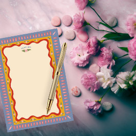 Retro Boho Kul Handgjord SKRÄDDARSYDD Bröllopsdusc Tack Kort