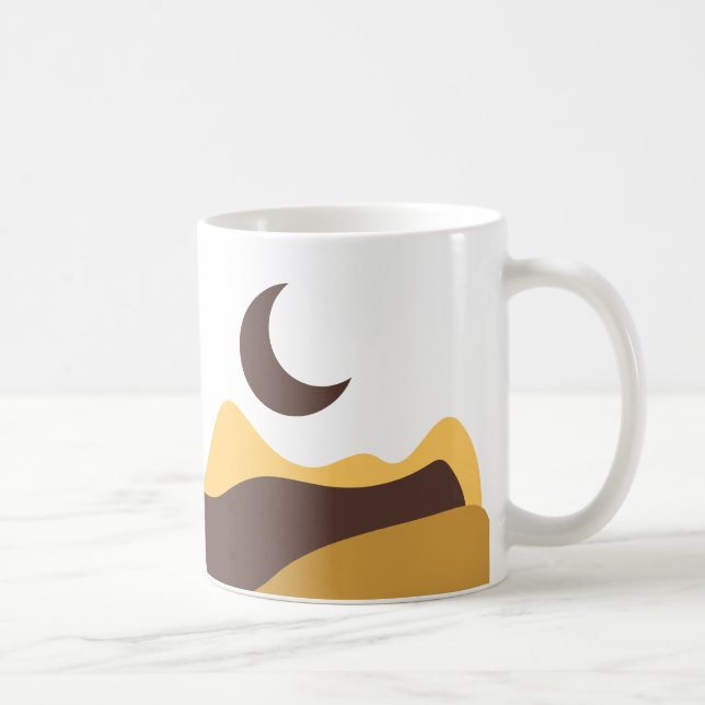 Retro Boho Moon Kaffemugg (Höger)