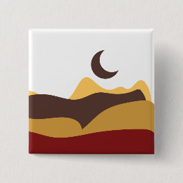 Retro Boho Moon Knapp