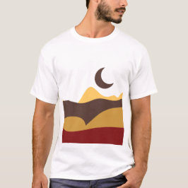 Retro Boho Moon T Shirt