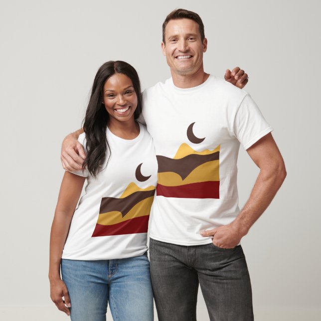 Retro Boho Moon T Shirt (Unisex)