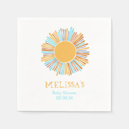 Retro Boho Sol kommer hit Sol Pappersservett