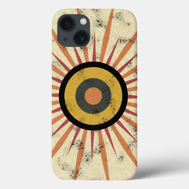 Retro Boho Solstråledesign (Baksida)