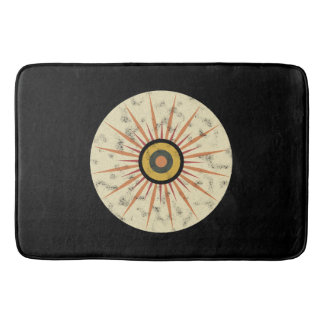 Retro Boho Solstråledesign Badrumsmatta