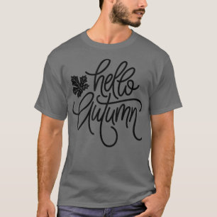 Retro Boho Stil Hej Hösthösten Hej fall T Shirt