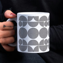 retro boho stil modern svart geometrisk mönster