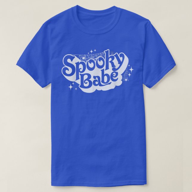 Retro Boho Stil Spooky Babe Spooky Season Funny H T Shirt (Design framsida)