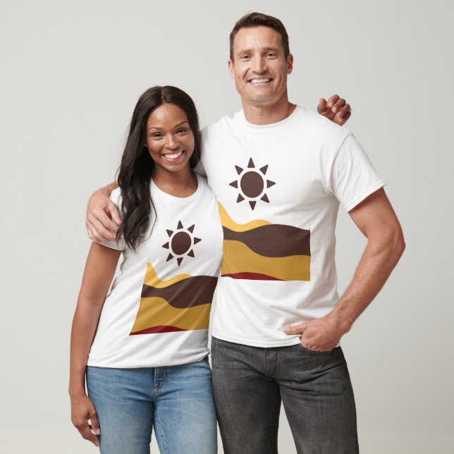 Retro Boho Sun T Shirt (Unisex)