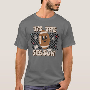 Retro Boho Tis fotbollsspel Mamma för säsong T Shirt