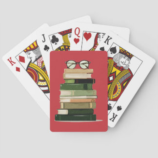Retro bokälskare casinokort