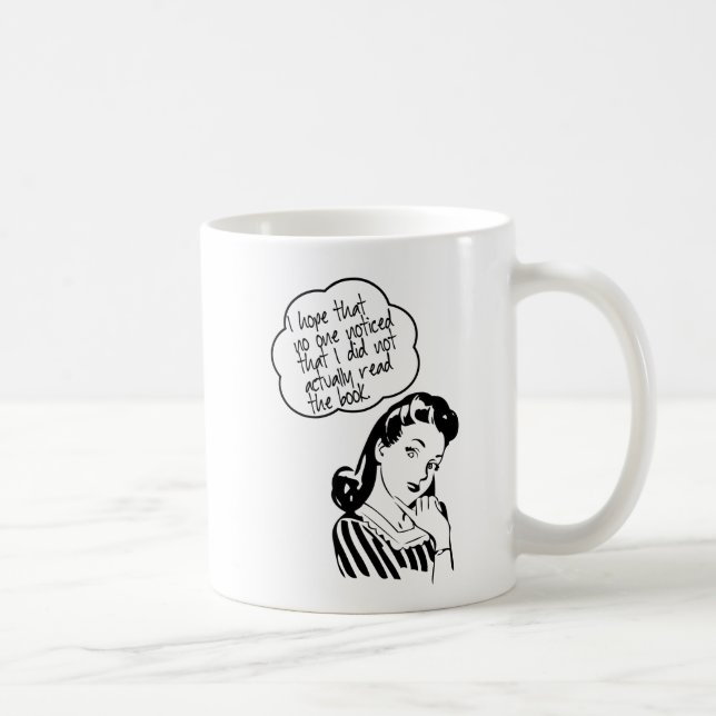 Retro bokklubb - jag hoppas - kaffemugg (Höger)