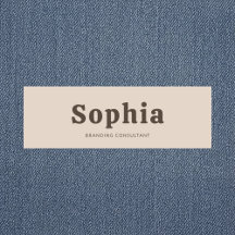 Retro Bold Serif Enkel Beige Brun