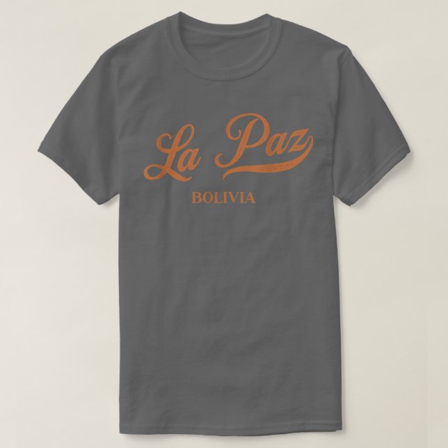 Retro Bolivia CityVintage La Paz T Shirt (Design framsida)