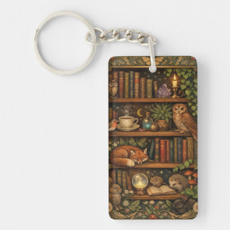 Retro book lover woodland animals