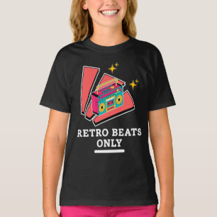 Retro Boombox 80- och 90-tals vintage musikbeats  T Shirt