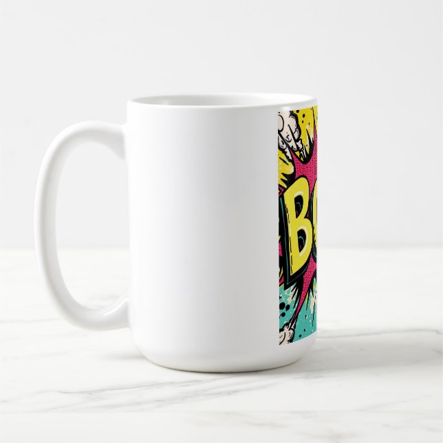 Retro Boombox Blast Kaffemugg (Vänster)