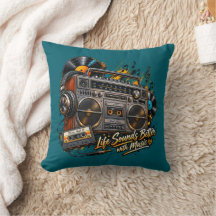 Retro Boombox "Livet låter bättre med musik"