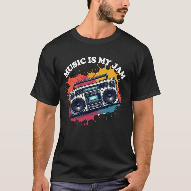 Retro Boombox Music är min Sylt T Shirt (Framsida)