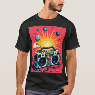 Retro Boombox T Shirt