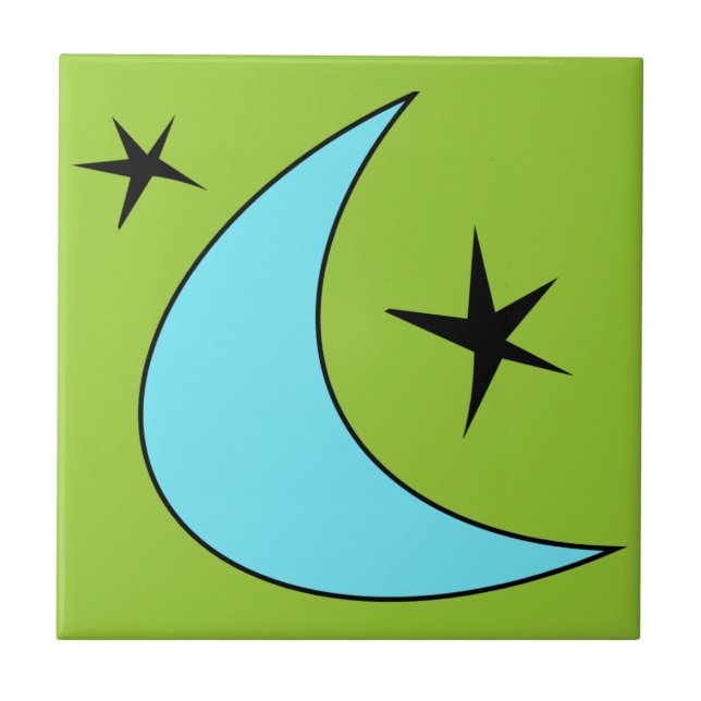 Retro Boomerang Kakelplatta (Framsidan)