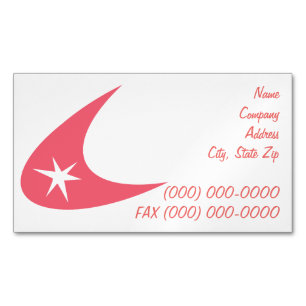 Retro Boomerang Visitkortmagnet