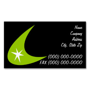 Retro Boomerang Visitkortmagnet