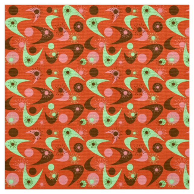 Retro Boomerangs Tyg (Provkarta)