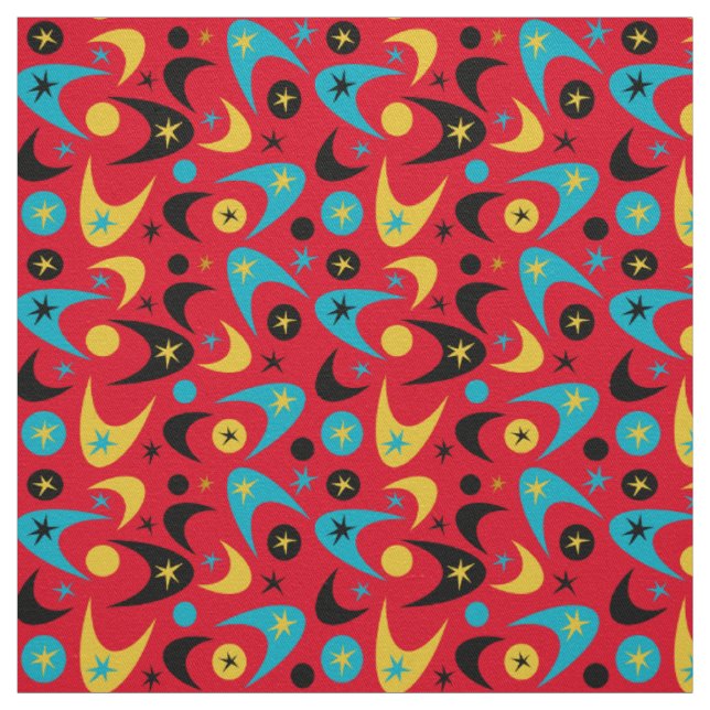 Retro Boomerangs Tyg (Provkarta)