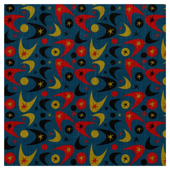 Retro Boomerangs Tyg (Provkarta)