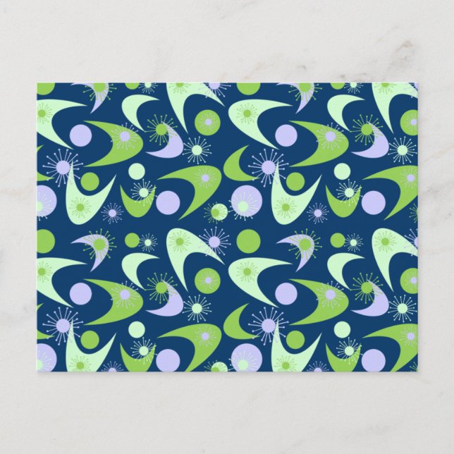 Retro Boomerangs Vykort (Framsida)